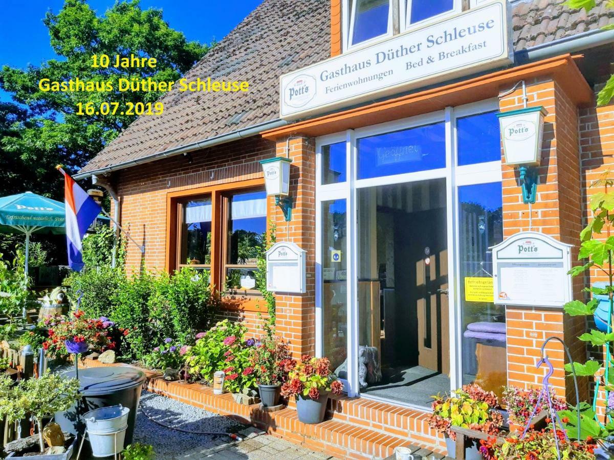 Gasthaus Duether Schleuse Duthe Kültér fotó